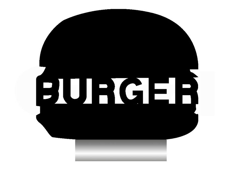 Portamenu Siluetas Burger