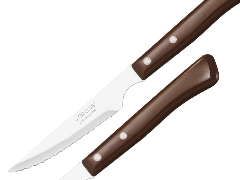 Arcos | cuchillos chuleteros arcos | cuchillo arcos madera | arcos cuchillo  chuletero | 6 Piezas